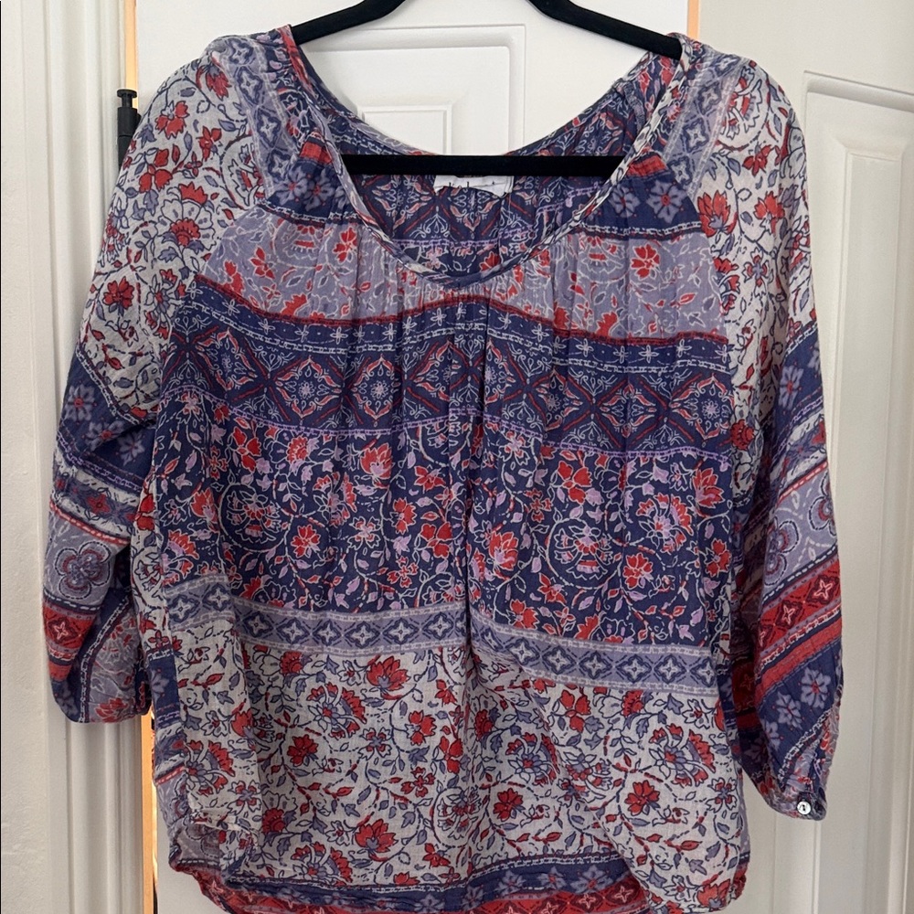 Velvet by Graham & Spencer vintage Boho Blouse - super soft! Vacation